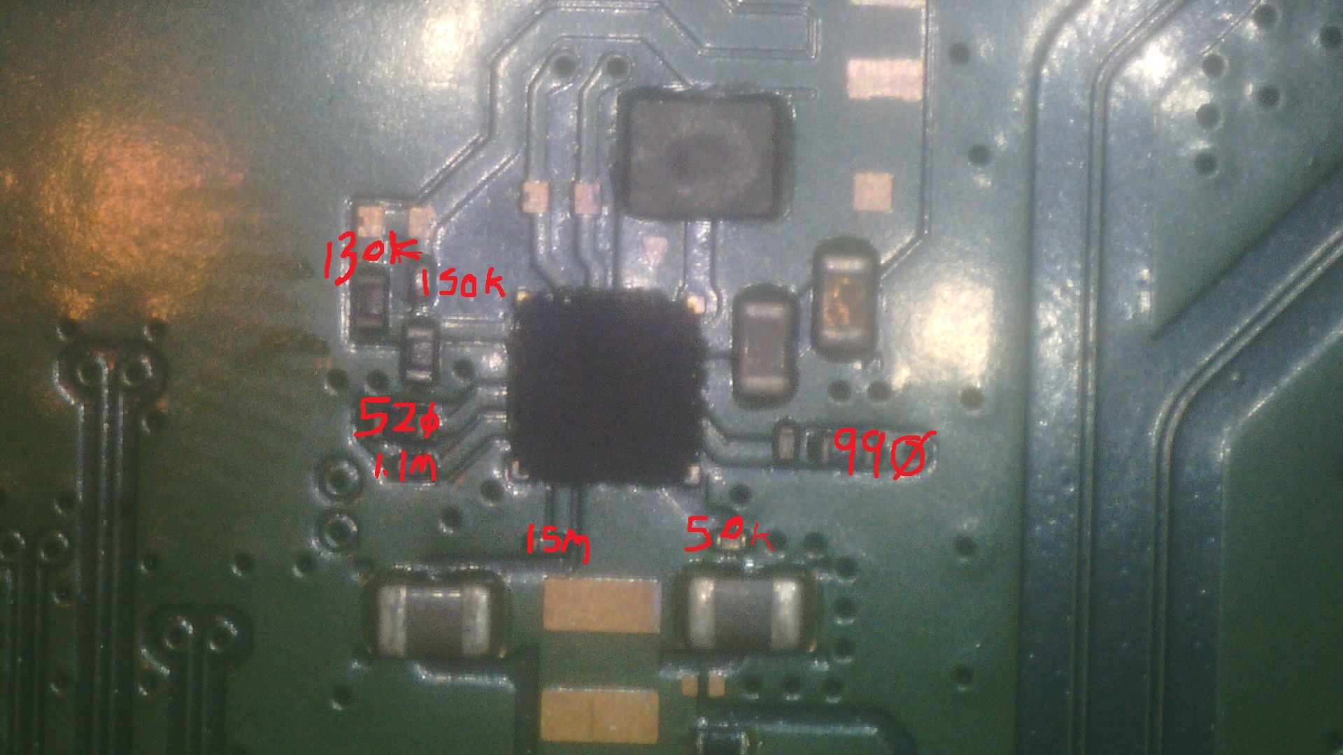 Known-good regulator resistance measurements on PS5 EDM-010